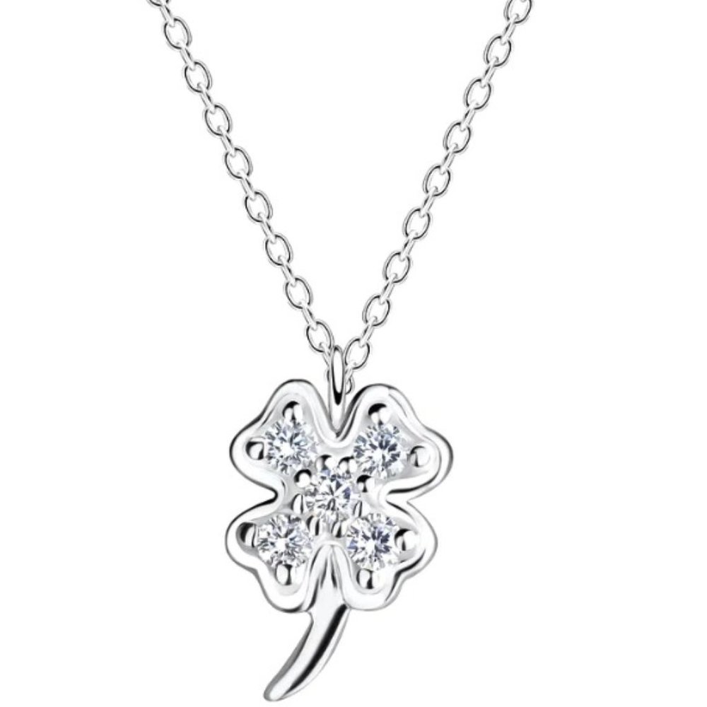 Sterling Silver Clover Necklace